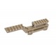 Medium RIS Wosport mount for Scope and PEQ/NGAL Tan, Upgrade your airsoft or tactical setup with the Wosport Medium RIS Mount, designed to support collimator sights and PEQ/NGAL-type devices